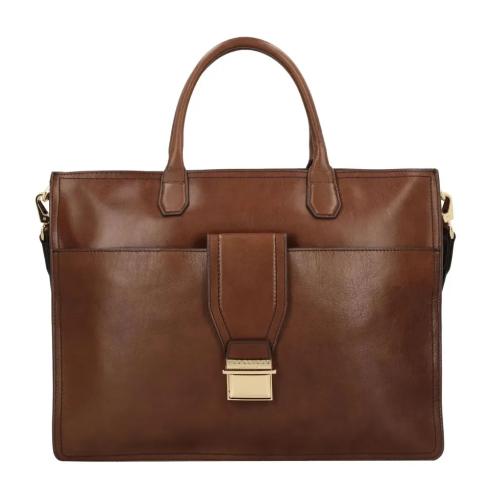 Classica Borsa Messenger in Pelle Marrone Unisex