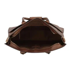 Classica Borsa Messenger in Pelle Marrone Unisex