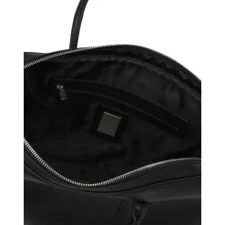 Classica borsa per laptop in pelle nera