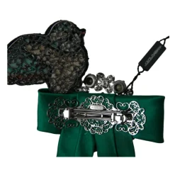 Clip Capelli in Seta e Cristallo