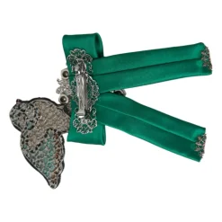 Clip Capelli in Seta e Cristallo