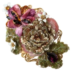 Clip per Capelli Floreale con Cristalli