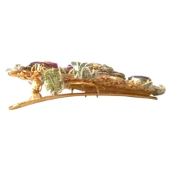 Clip per Capelli Floreale con Cristalli