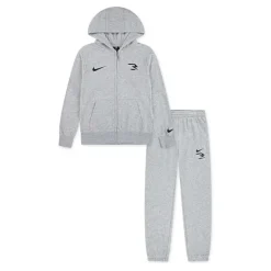 Completo con felpa con zip e pantaloni da jogging