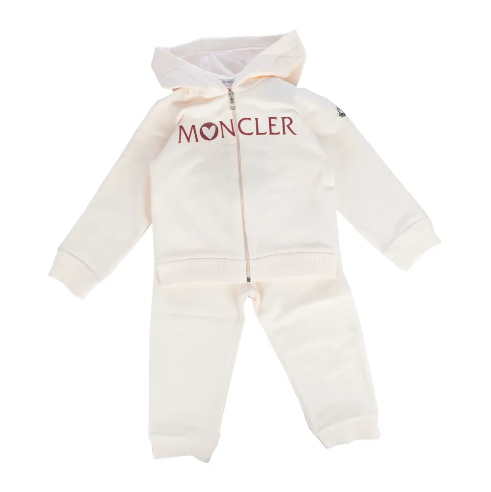 Completo Sportivo in Cotone con Logo a Cuore Ricamato