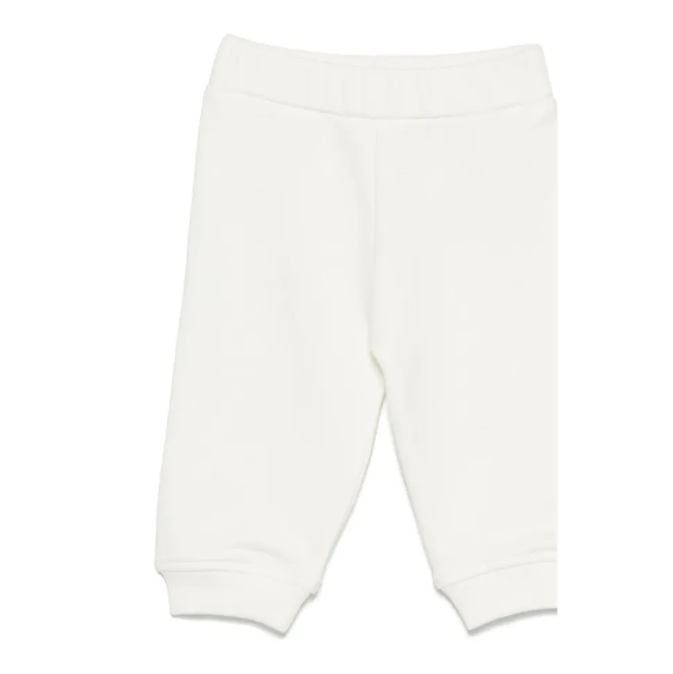 Completo sportivo in cotone con logo ricamato