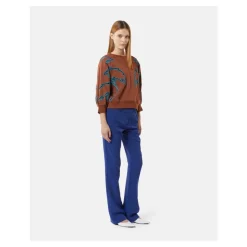 Contrast Embroidered Sweatshirt