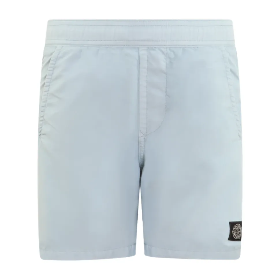 Costume da Bagno Blu per Bambini con Logo Bussola