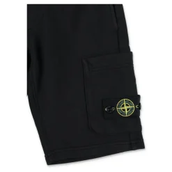 Cotton Fleece Cargo Bermuda Shorts
