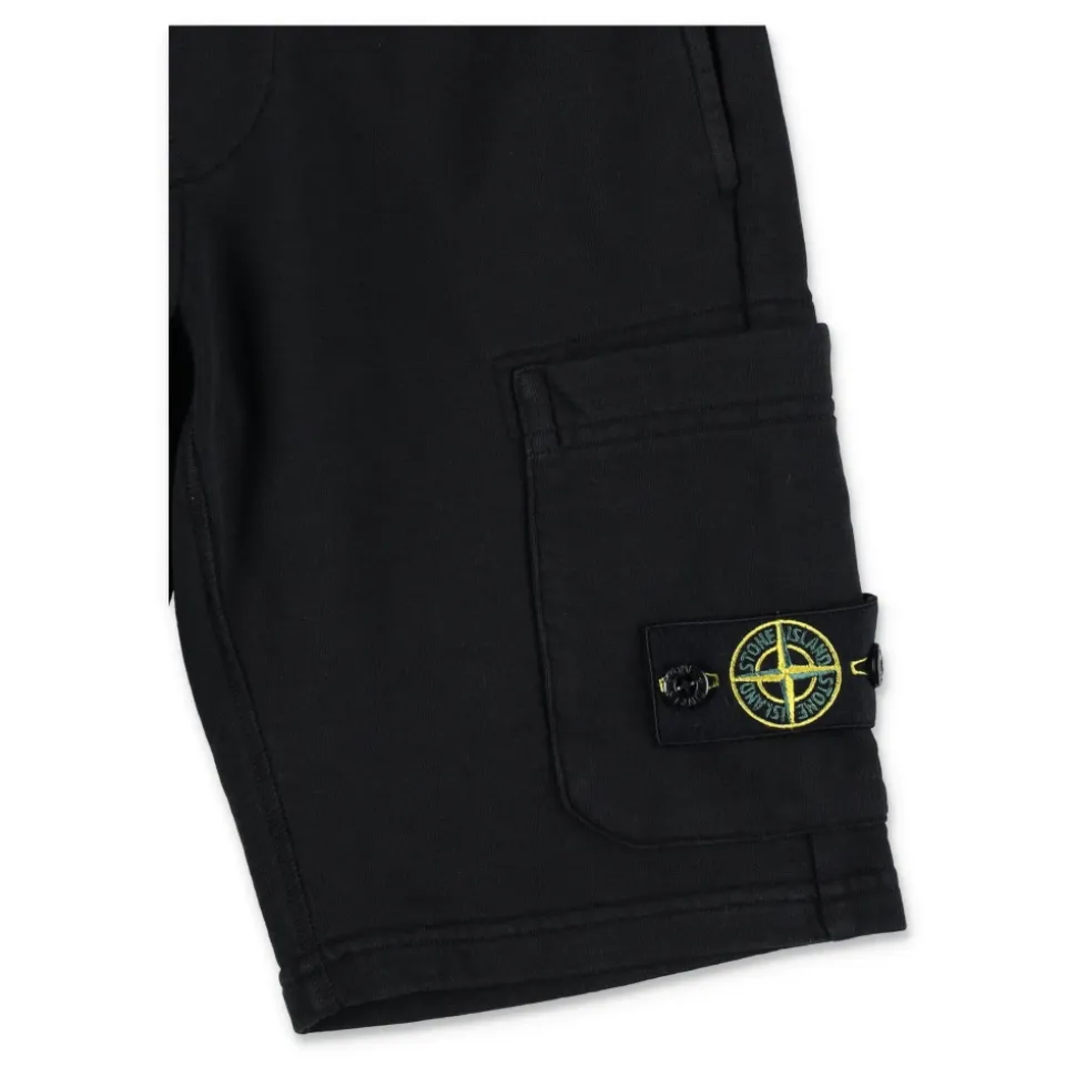 Cotton Fleece Cargo Bermuda Shorts