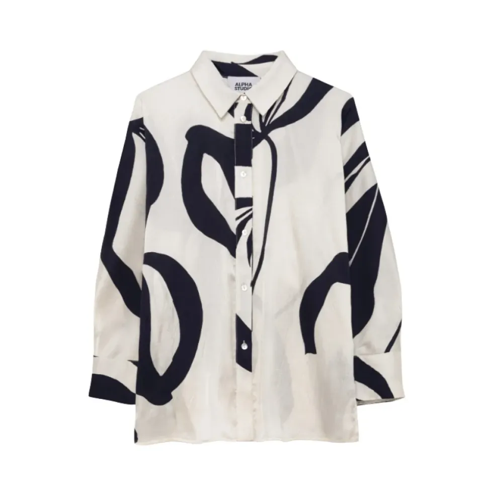 Crikle Flower Kimono Shirt