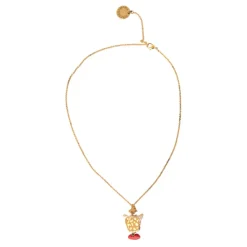 Cuore Oro Pendente Cristallo Charm