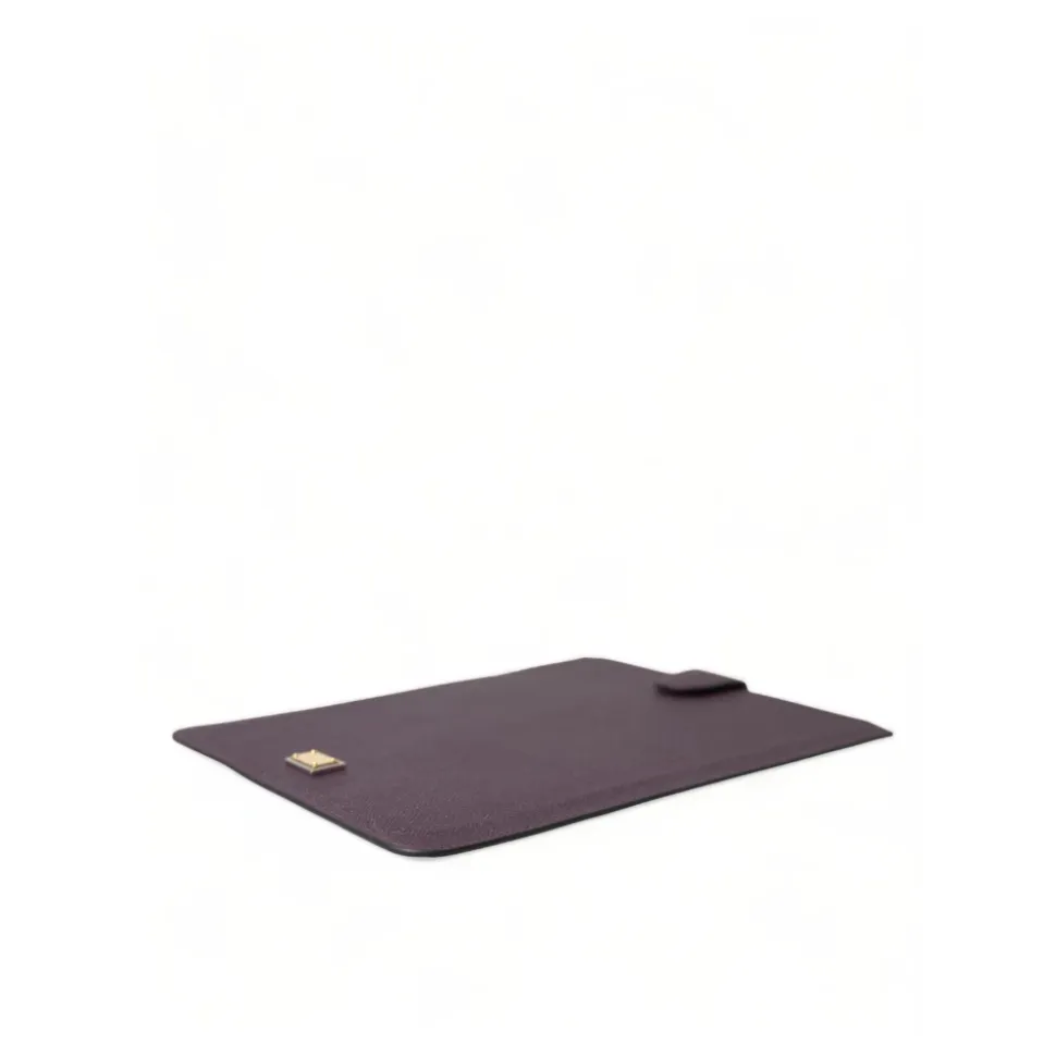 Custodia in pelle con logo e placca per tablet