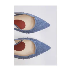 Décolleté a punta in pelle
