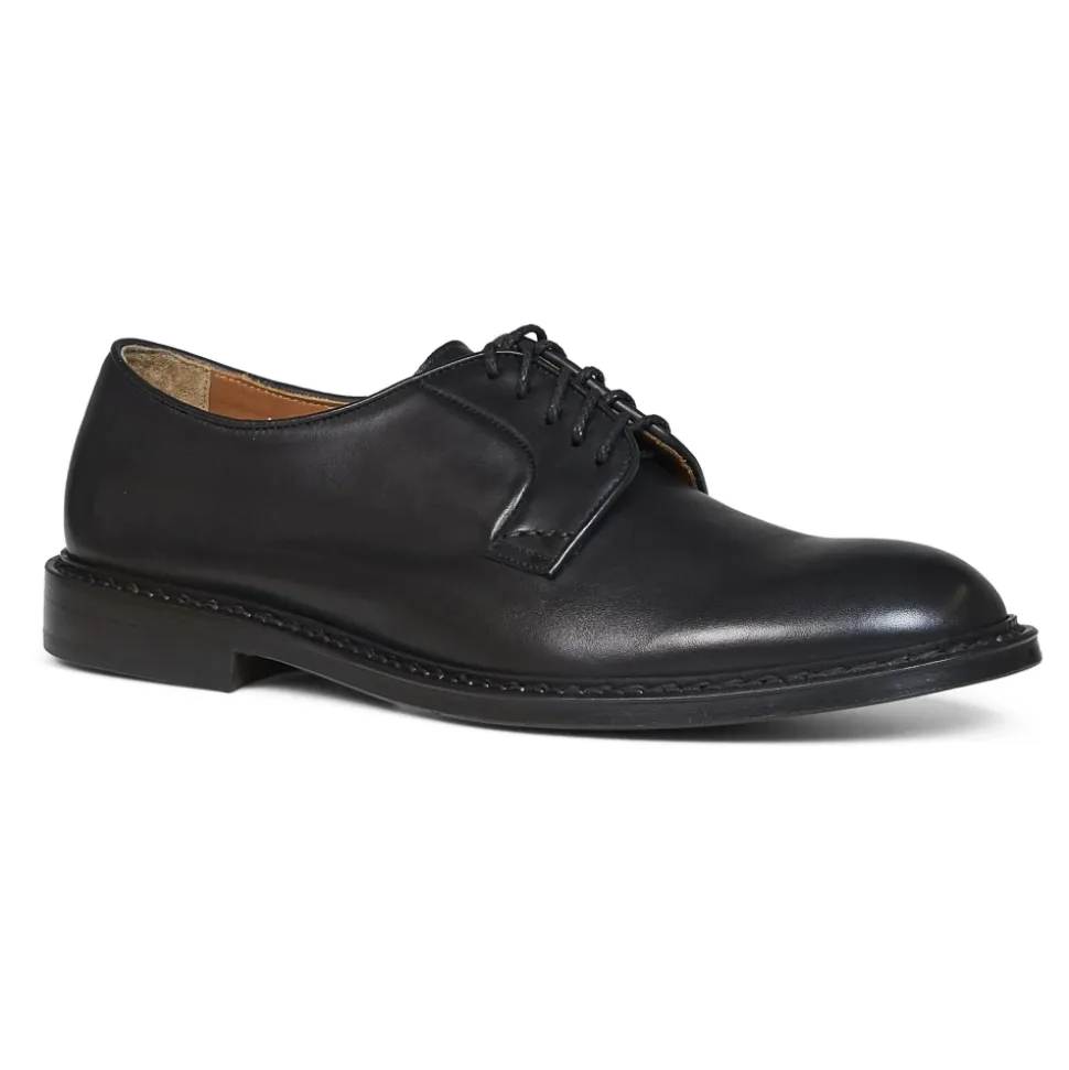 Derby Stringata in Pelle