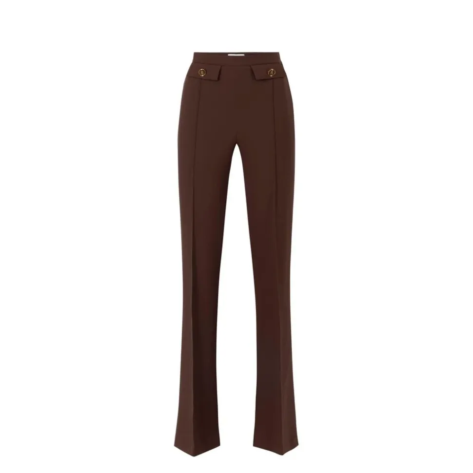 Double Crepe Palazzo Trousers