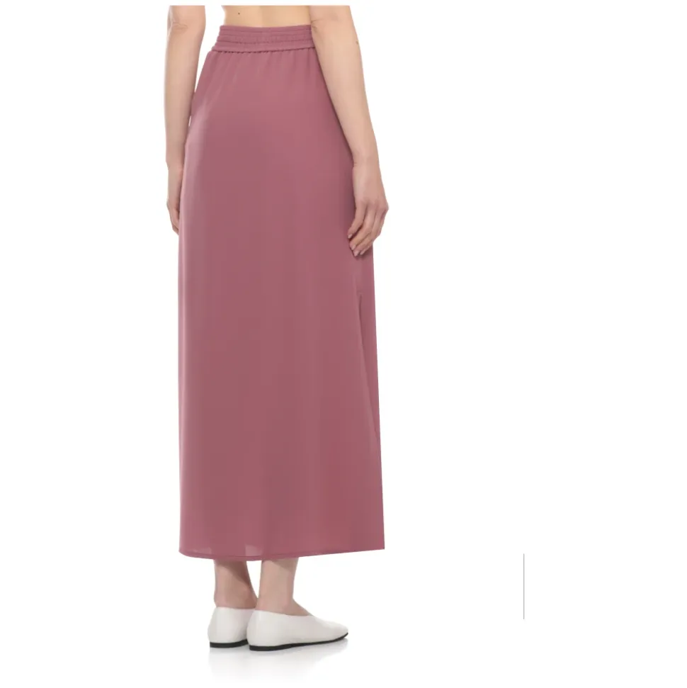 Drawstring Maxi Skirt