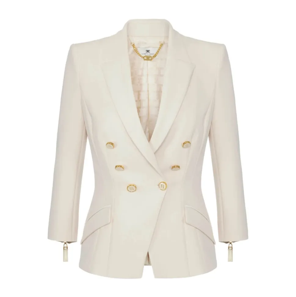 Elegante Giacca Slim Fit in Poliestere