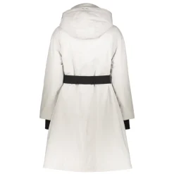 Elegante piumino con cintura