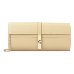 Elegante pochette con chiusura monogrammata