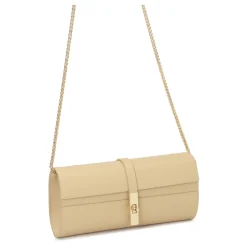 Elegante pochette con chiusura monogrammata