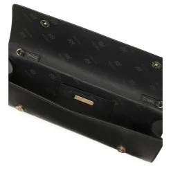 Elegante pochette nera con forma oblunga
