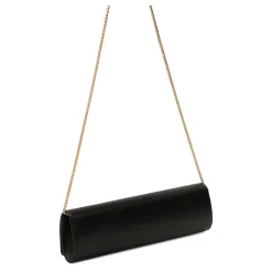 Elegante pochette nera con forma oblunga