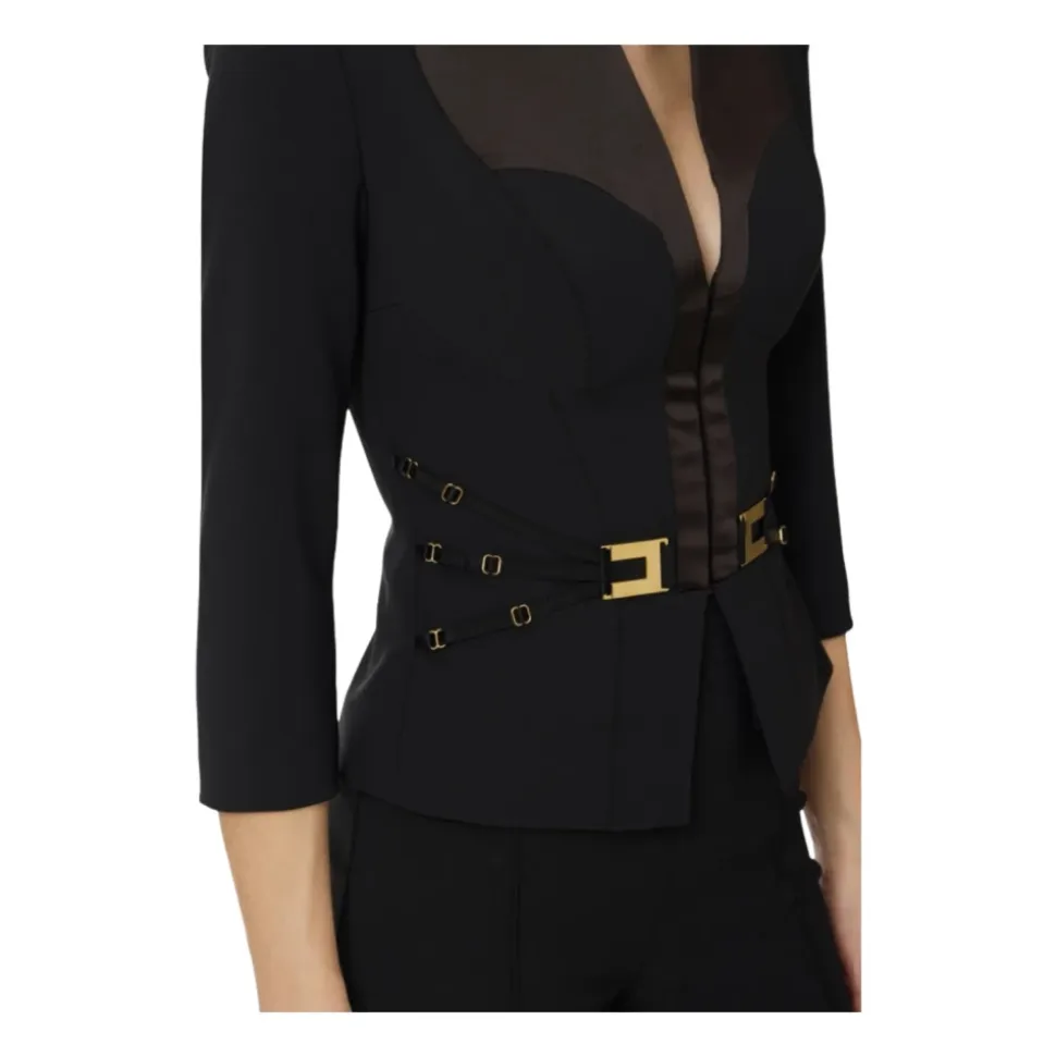 Elisabetta Franchi Jackets Black