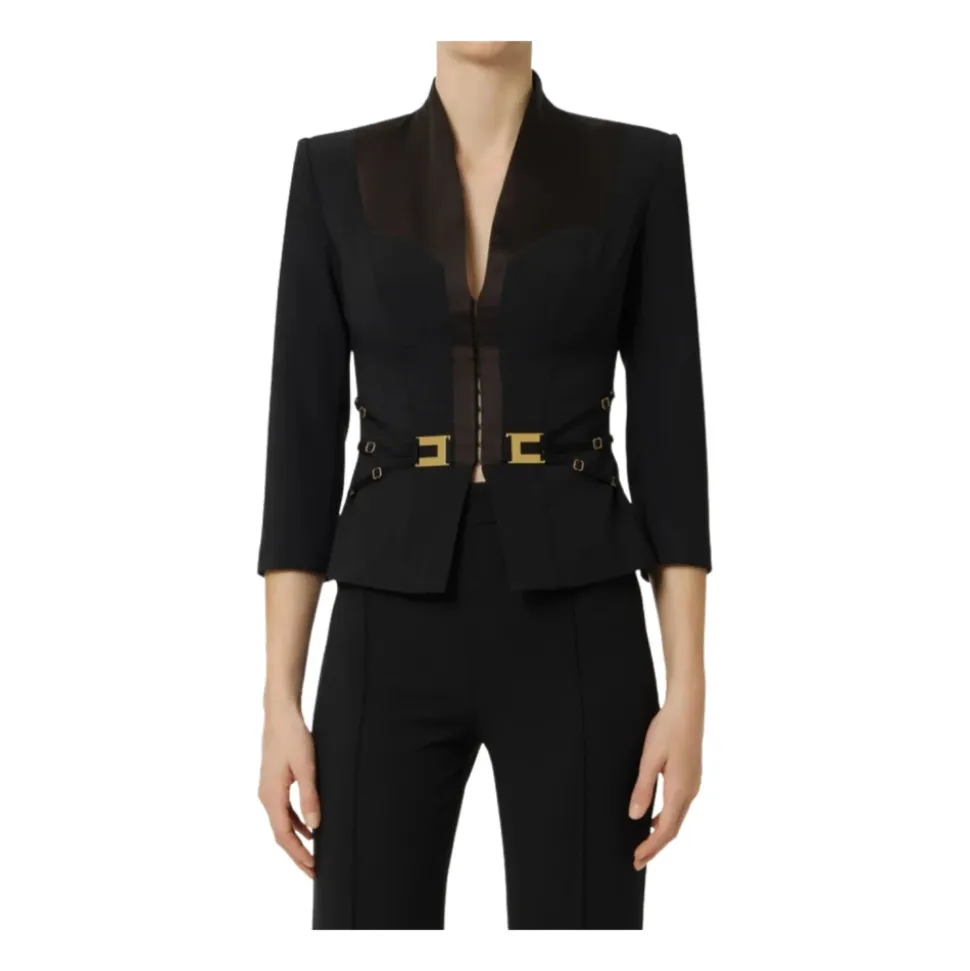 Elisabetta Franchi Jackets Black