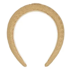 Fascia per capelli in paglia di carta marrone chiaro