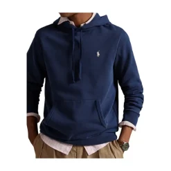 Felpa con Cappuccio Blu AW25