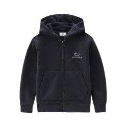 Felpa con cappuccio e zip integrale