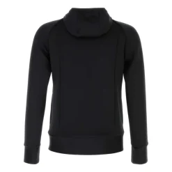 Felpa con cappuccio in neoprene con VLogo goffrato