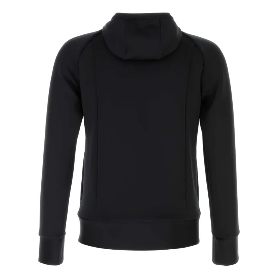 Felpa con cappuccio in neoprene con VLogo goffrato