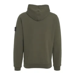 Felpa con Cappuccio Verde AW25