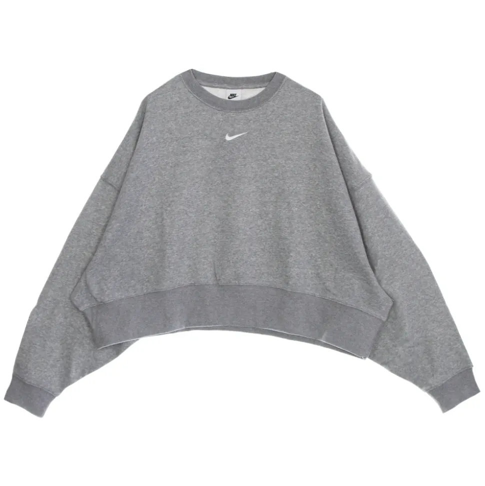 Felpa con collo a girocollo oversize