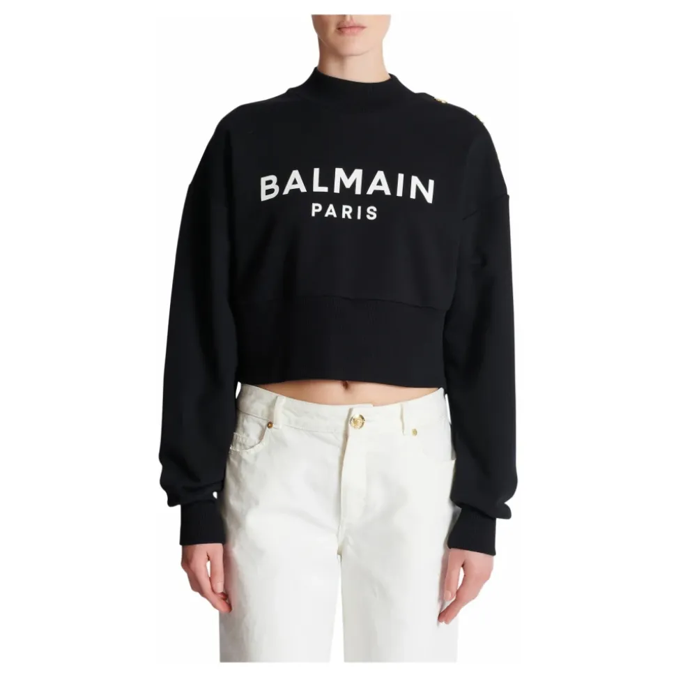 Felpa con stapa Balain Paris