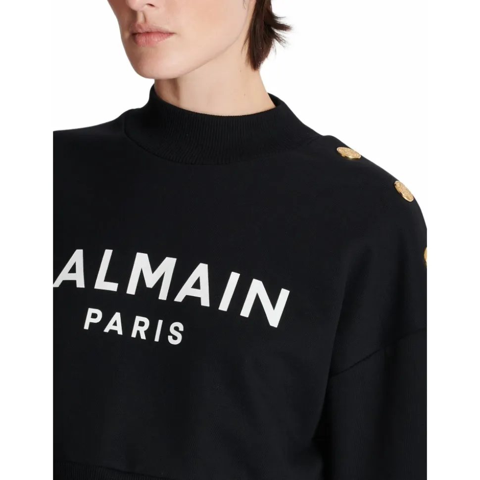 Felpa con stapa Balain Paris