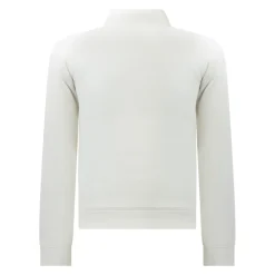 Felpa con zip e patch logo