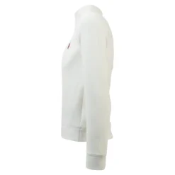 Felpa con zip e patch logo