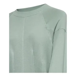 Felpa cropped con maniche a palloncino