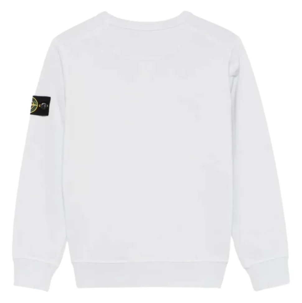 Felpa Girocollo con Patch Logo