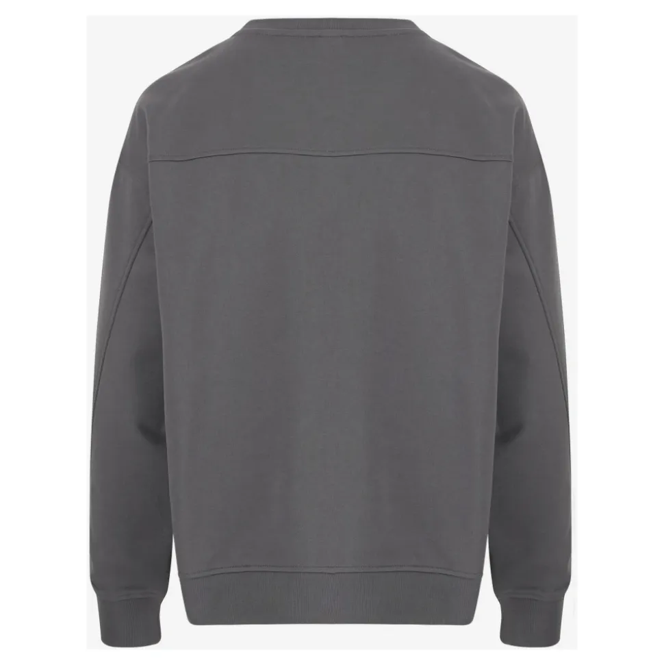 Felpa in cotone con logo