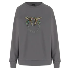 Felpa in cotone con logo