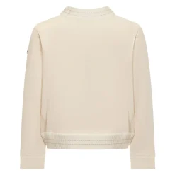 Felpa in cotone con logo ricamato