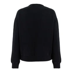 Felpa in Cotone con Logo sul Petto