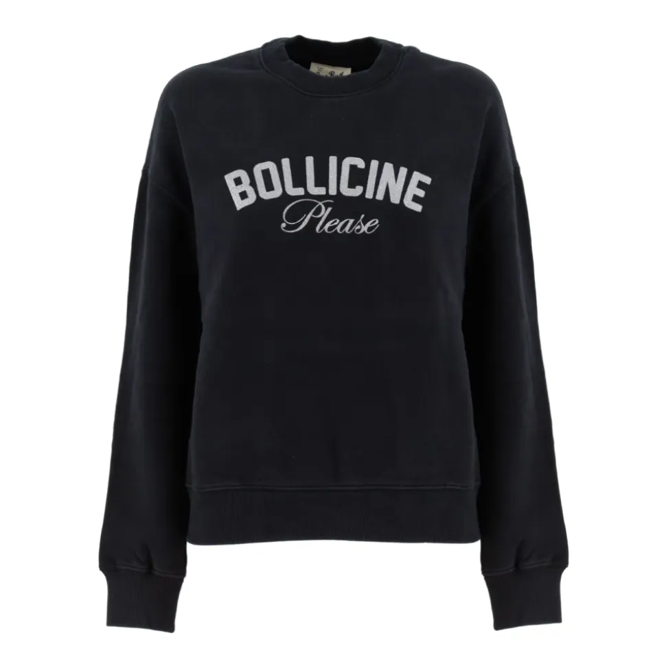 Felpa in Cotone con Logo sul Petto