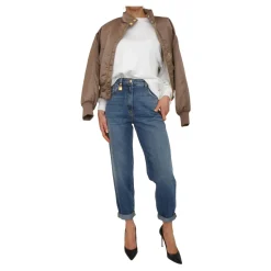 Felpa in Jersey con Cut-Outs