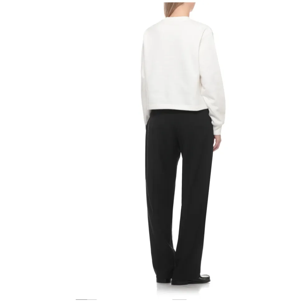 Felpa in misto cotone e cashmere