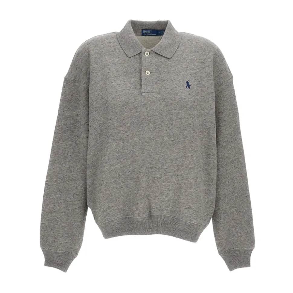 Felpa Polo in Pile